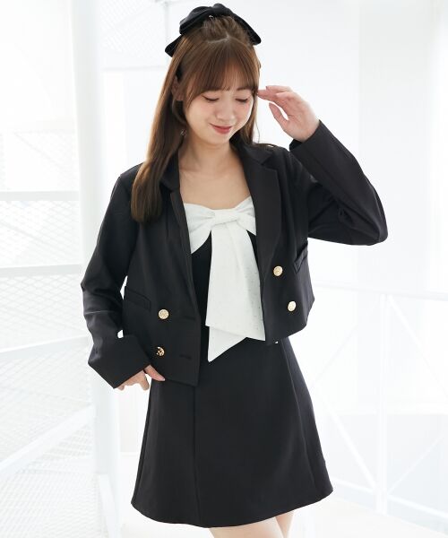 MAJESTIC LEGON / マジェスティックレゴン その他アウター | ダブルブレストショートジャケット | 詳細25