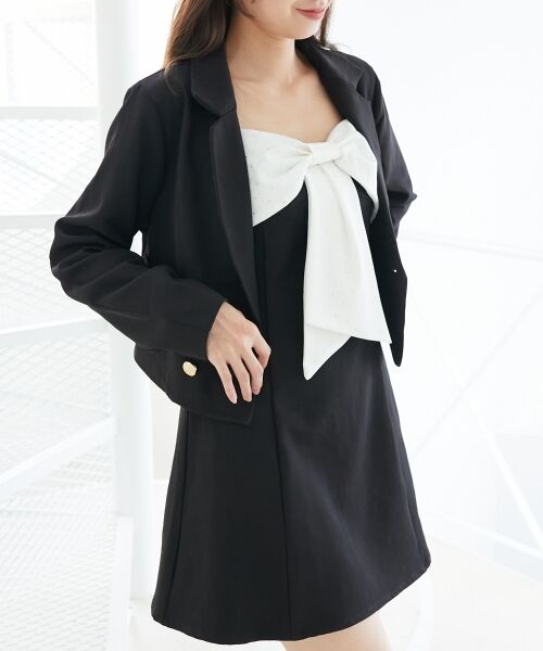 MAJESTIC LEGON / マジェスティックレゴン その他アウター | ダブルブレストショートジャケット | 詳細26