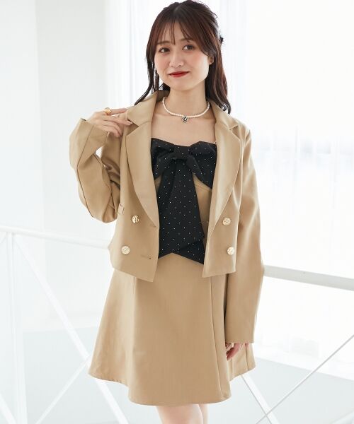 MAJESTIC LEGON / マジェスティックレゴン その他アウター | ダブルブレストショートジャケット | 詳細4