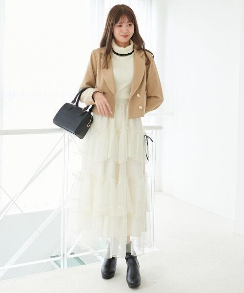 MAJESTIC LEGON / マジェスティックレゴン その他アウター | ダブルブレストショートジャケット | 詳細8