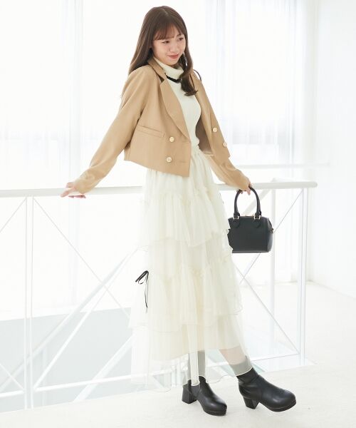 MAJESTIC LEGON / マジェスティックレゴン その他アウター | ダブルブレストショートジャケット | 詳細9