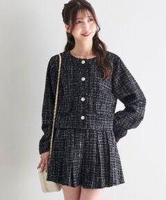 MAJESTIC LEGON / マジェスティックレゴン その他アウター | ツイードフリンジジャケット