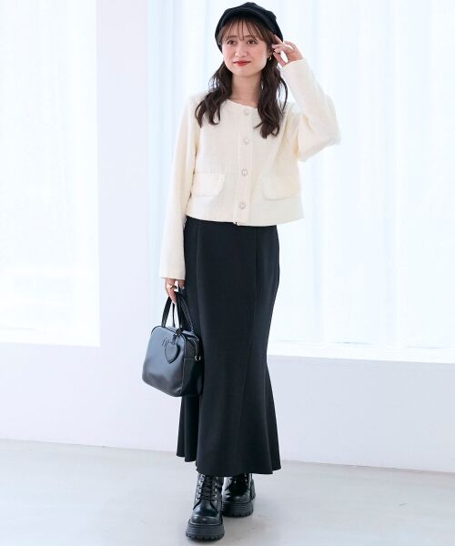 MAJESTIC LEGON / マジェスティックレゴン その他アウター | ツイードフリンジジャケット | 詳細1