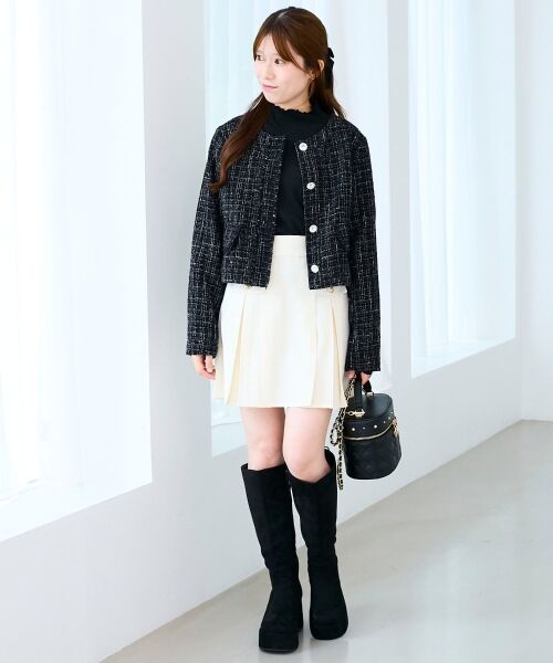 MAJESTIC LEGON / マジェスティックレゴン その他アウター | ツイードフリンジジャケット | 詳細15