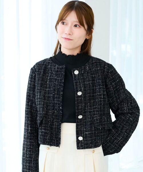 MAJESTIC LEGON / マジェスティックレゴン その他アウター | ツイードフリンジジャケット | 詳細20