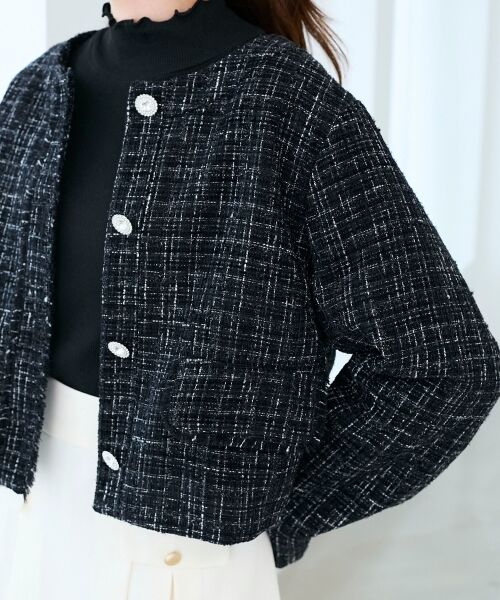 MAJESTIC LEGON / マジェスティックレゴン その他アウター | ツイードフリンジジャケット | 詳細23