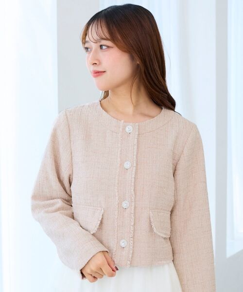 MAJESTIC LEGON / マジェスティックレゴン その他アウター | ツイードフリンジジャケット | 詳細11