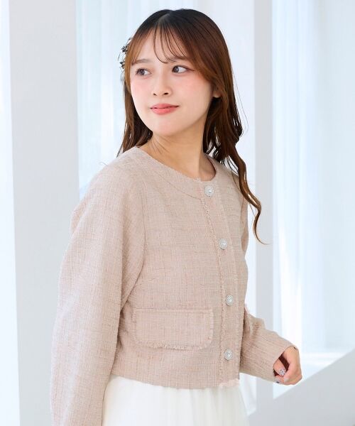 MAJESTIC LEGON / マジェスティックレゴン その他アウター | ツイードフリンジジャケット | 詳細12