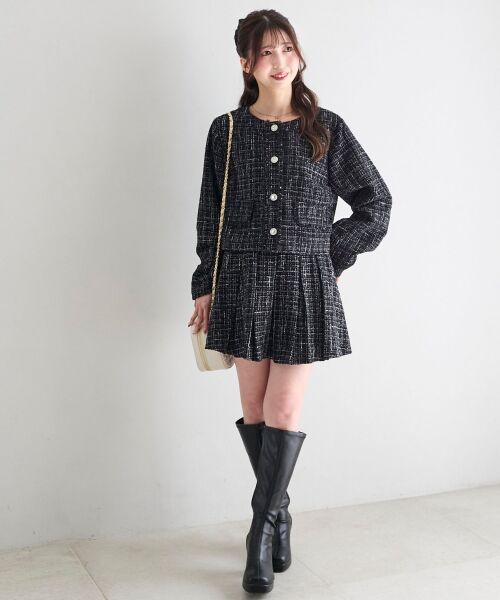 MAJESTIC LEGON / マジェスティックレゴン その他アウター | ツイードフリンジジャケット | 詳細18