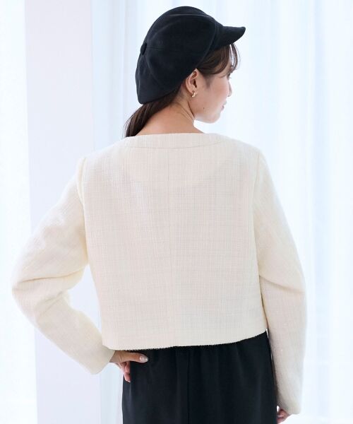 MAJESTIC LEGON / マジェスティックレゴン その他アウター | ツイードフリンジジャケット | 詳細6