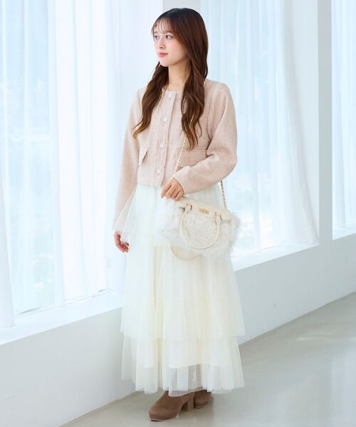 MAJESTIC LEGON / マジェスティックレゴン その他アウター | ツイードフリンジジャケット | 詳細9