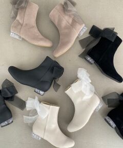 MAJESTIC LEGON / マジェスティックレゴン ブーツ（ショート丈） | ローヒール取り外しリボンブーツ