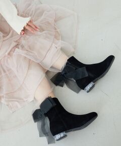 MAJESTIC LEGON / マジェスティックレゴン ブーツ（ショート丈） | ローヒール取り外しリボンブーツ