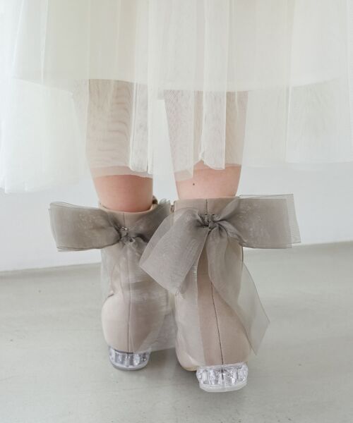 MAJESTIC LEGON / マジェスティックレゴン ブーツ（ショート丈） | ローヒール取り外しリボンブーツ | 詳細15