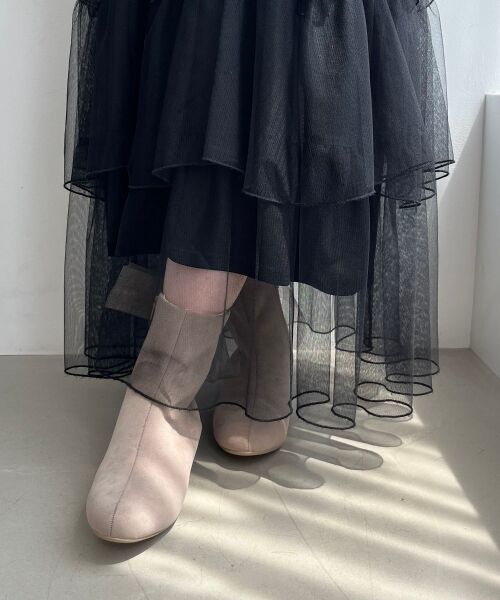 MAJESTIC LEGON / マジェスティックレゴン ブーツ（ショート丈） | ローヒール取り外しリボンブーツ | 詳細17