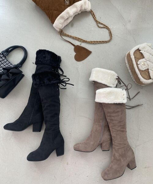 MAJESTIC LEGON / マジェスティックレゴン ブーツ（ロング丈） | 2WAYファーニーハイロングブーツ | 詳細1