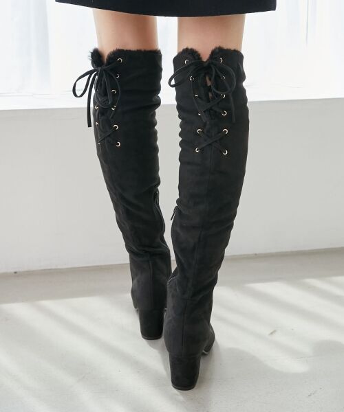 MAJESTIC LEGON / マジェスティックレゴン ブーツ（ロング丈） | 2WAYファーニーハイロングブーツ | 詳細15