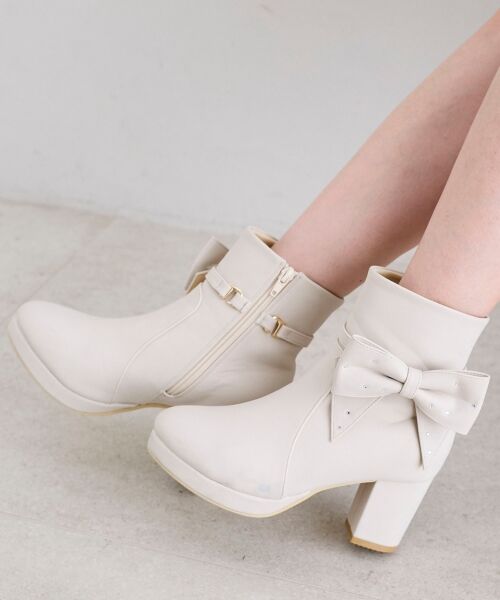 MAJESTIC LEGON / マジェスティックレゴン ブーツ(ショート丈) | 3WAYビジューリボンブーツ | 詳細10