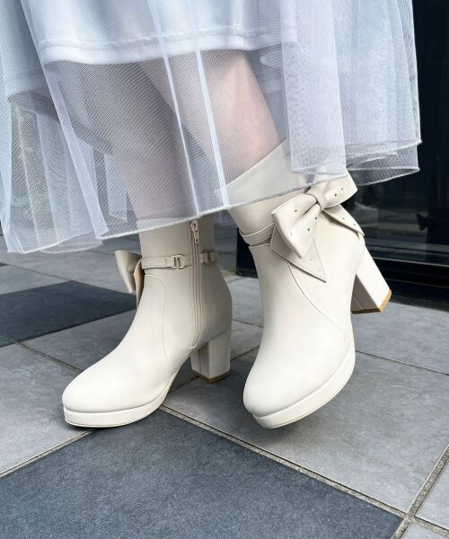 MAJESTIC LEGON / マジェスティックレゴン ブーツ(ショート丈) | 3WAYビジューリボンブーツ | 詳細19