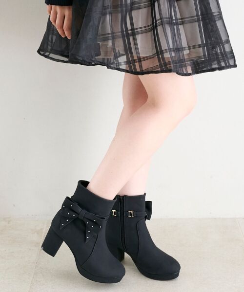 MAJESTIC LEGON / マジェスティックレゴン ブーツ(ショート丈) | 3WAYビジューリボンブーツ | 詳細21