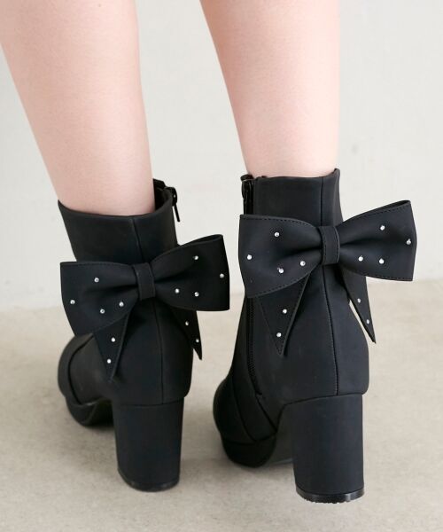 MAJESTIC LEGON / マジェスティックレゴン ブーツ(ショート丈) | 3WAYビジューリボンブーツ | 詳細23