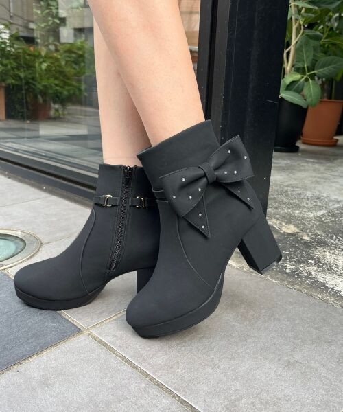 MAJESTIC LEGON / マジェスティックレゴン ブーツ(ショート丈) | 3WAYビジューリボンブーツ | 詳細29