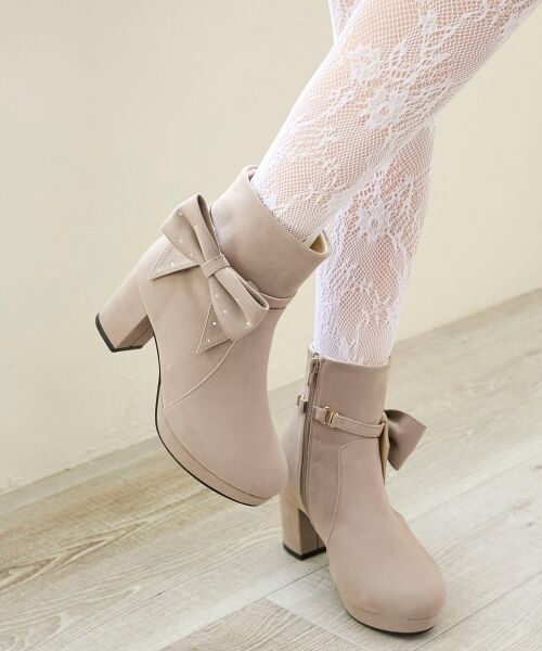 MAJESTIC LEGON / マジェスティックレゴン ブーツ(ショート丈) | 3WAYビジューリボンブーツ | 詳細30