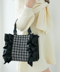 MAJESTIC LEGON / マジェスティックレゴン ショルダーバッグ | ツイードフリルショルダーバッグ