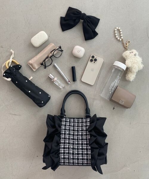 MAJESTIC LEGON / マジェスティックレゴン ショルダーバッグ | ツイードフリルショルダーバッグ | 詳細1