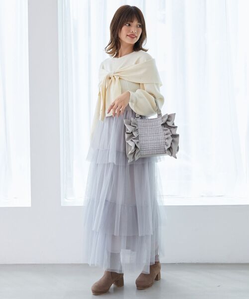 MAJESTIC LEGON / マジェスティックレゴン ショルダーバッグ | ツイードフリルショルダーバッグ | 詳細10