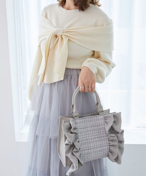 MAJESTIC LEGON / マジェスティックレゴン ショルダーバッグ | ツイードフリルショルダーバッグ | 詳細11