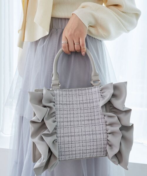 MAJESTIC LEGON / マジェスティックレゴン ショルダーバッグ | ツイードフリルショルダーバッグ | 詳細12