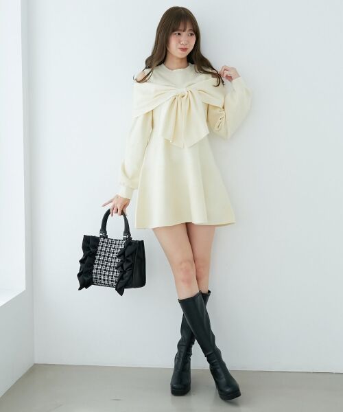 MAJESTIC LEGON / マジェスティックレゴン ショルダーバッグ | ツイードフリルショルダーバッグ | 詳細13