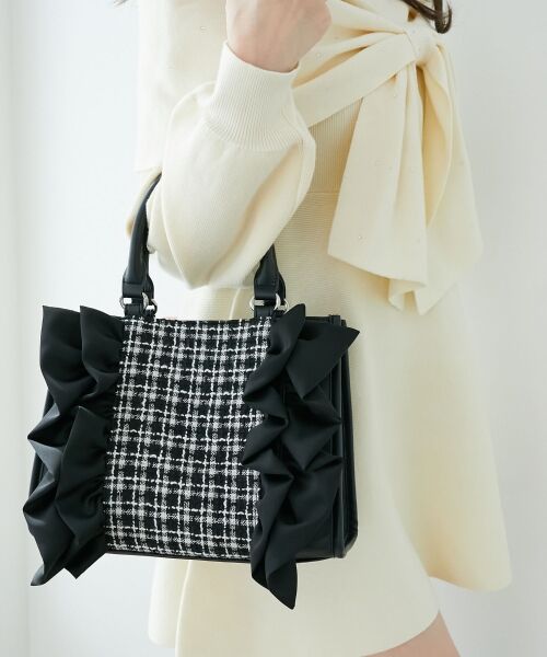 MAJESTIC LEGON / マジェスティックレゴン ショルダーバッグ | ツイードフリルショルダーバッグ | 詳細15