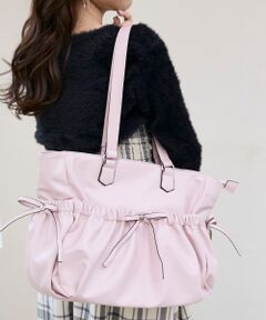 MAJESTIC LEGON / マジェスティックレゴン トートバッグ | ギャザーリボントートバッグ