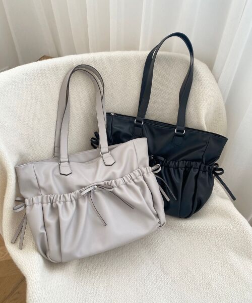 MAJESTIC LEGON / マジェスティックレゴン トートバッグ | ギャザーリボントートバッグ | 詳細12