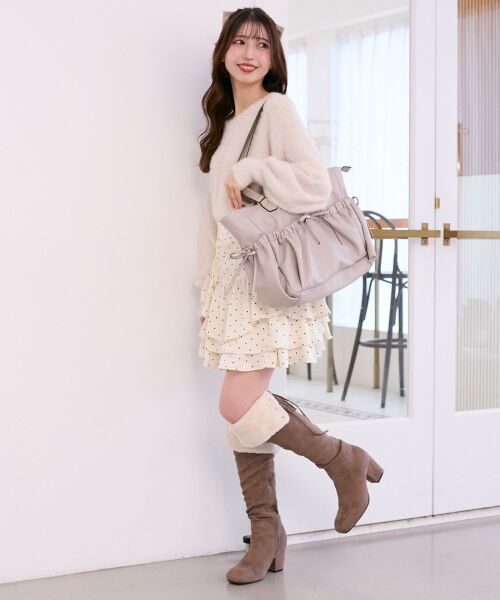 MAJESTIC LEGON / マジェスティックレゴン トートバッグ | ギャザーリボントートバッグ | 詳細2