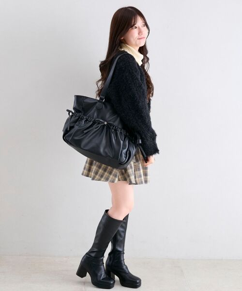 MAJESTIC LEGON / マジェスティックレゴン トートバッグ | ギャザーリボントートバッグ | 詳細7