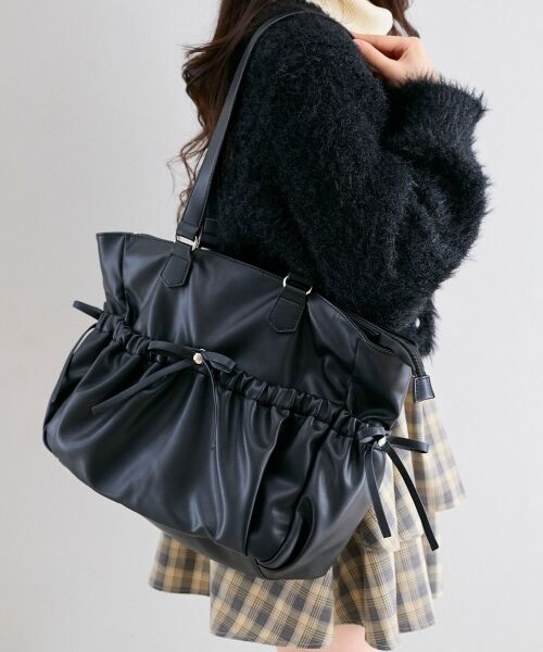 MAJESTIC LEGON / マジェスティックレゴン トートバッグ | ギャザーリボントートバッグ | 詳細8