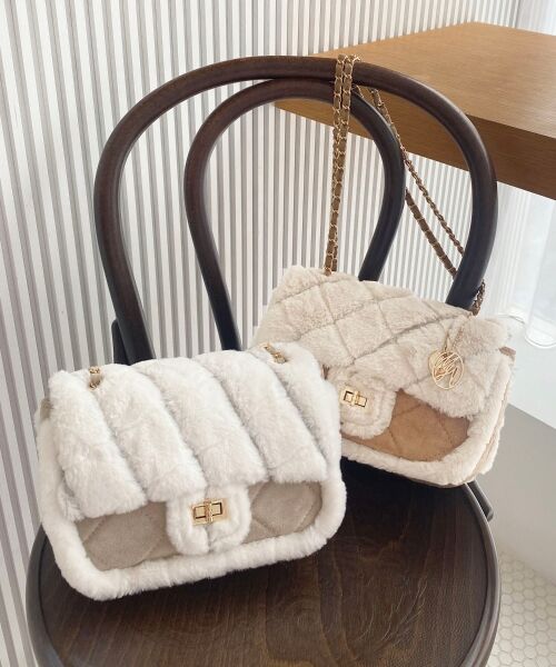 MAJESTIC LEGON / マジェスティックレゴン トートバッグ | キルティングファーチェーンバッグ | 詳細1