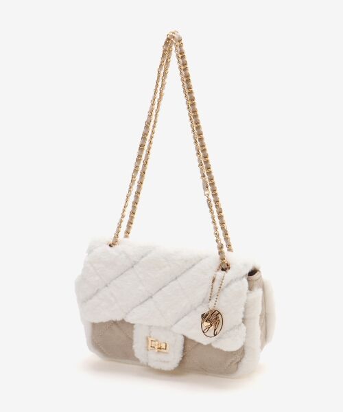 MAJESTIC LEGON / マジェスティックレゴン トートバッグ | キルティングファーチェーンバッグ | 詳細12