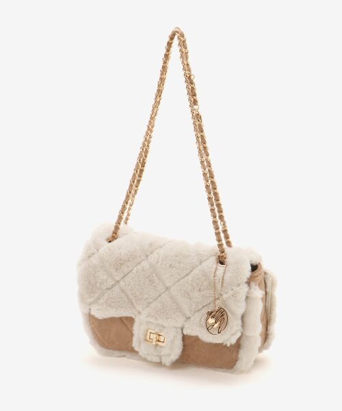 MAJESTIC LEGON / マジェスティックレゴン トートバッグ | キルティングファーチェーンバッグ | 詳細13