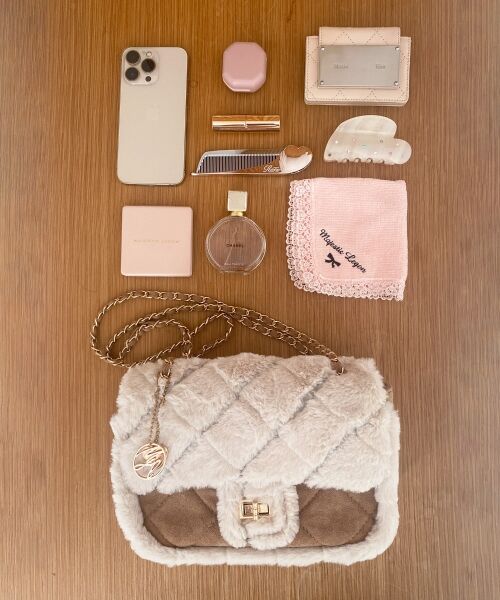 MAJESTIC LEGON / マジェスティックレゴン トートバッグ | キルティングファーチェーンバッグ | 詳細2