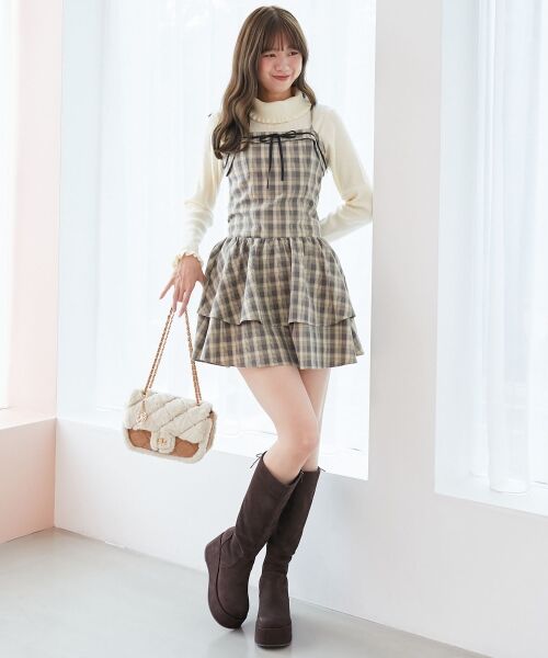 MAJESTIC LEGON / マジェスティックレゴン トートバッグ | キルティングファーチェーンバッグ | 詳細8