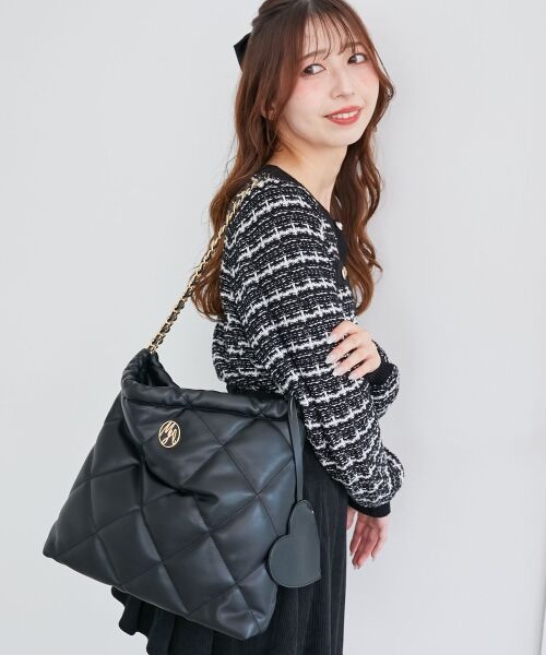 MAJESTIC LEGON / マジェスティックレゴン トートバッグ | ハートポーチセットキルティングバッグ | 詳細9