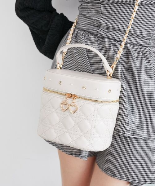 MAJESTIC LEGON / マジェスティックレゴン ショルダーバッグ | ビジューキルティングバニティ | 詳細3