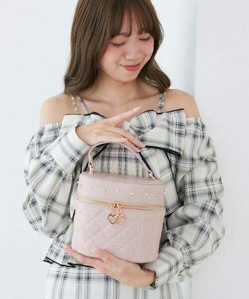 MAJESTIC LEGON / マジェスティックレゴン ショルダーバッグ | ビジューキルティングバニティ | 詳細6