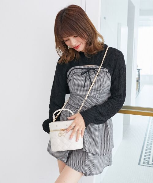 MAJESTIC LEGON / マジェスティックレゴン ショルダーバッグ | ビジューキルティングバニティ | 詳細2