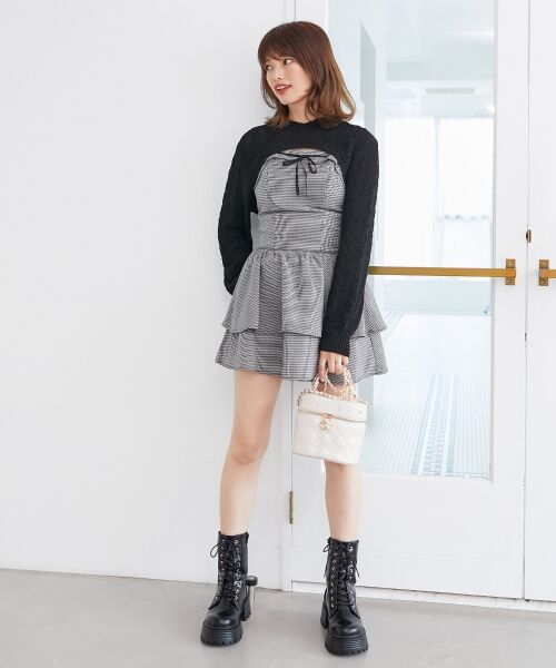 MAJESTIC LEGON / マジェスティックレゴン ショルダーバッグ | ビジューキルティングバニティ | 詳細4