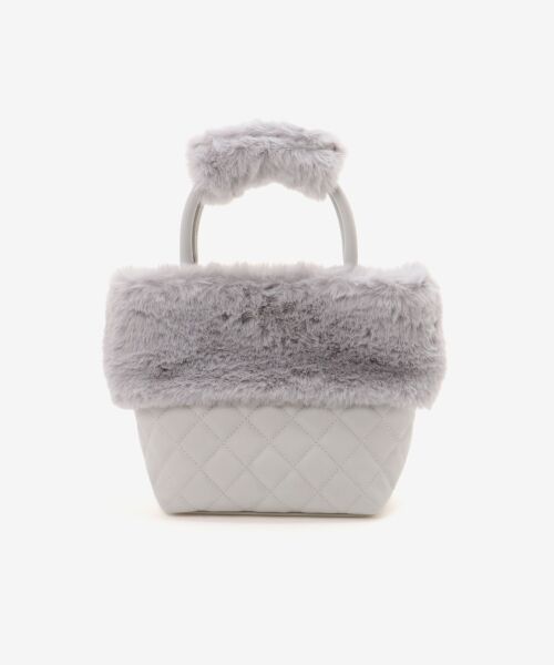 MAJESTIC LEGON / マジェスティックレゴン トートバッグ | キルティングビジューファーバッグ | 詳細16